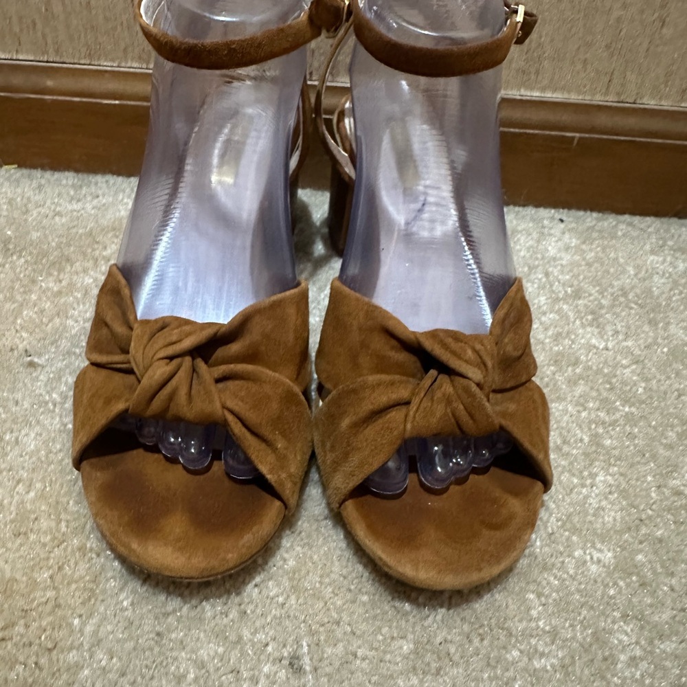 Lousie Et Cie Brown Suede Slingback Heeled Sandals Size‎ 8.5 - Picture 2 of 9